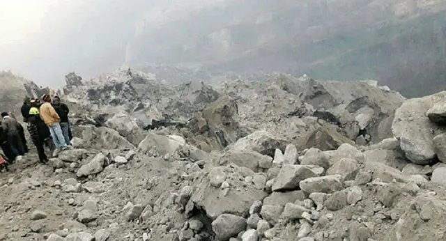 ریزش مرگبار معدن سنگ در شمال هند/ یک فوتی و چندین محبوس