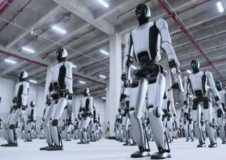 چین اولین ارتش ربات‌های انسان‌نما را به کارخانه‌ها فرستاد + فیلم